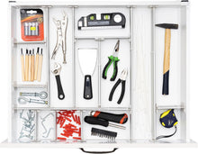 Load image into Gallery viewer, Aluminum Drawer Organizer - 9 Telescopic Dividers Set - Champagne