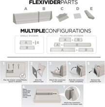 Load image into Gallery viewer, Aluminum Drawer Organizer - 9 Telescopic Dividers Set - Champagne