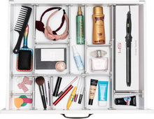 Load image into Gallery viewer, Aluminum Drawer Organizer - 9 Telescopic Dividers Set - Champagne
